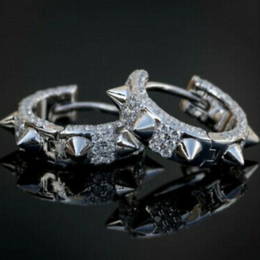 New Sterling silver Punk Earrings - Picture 5 of 5